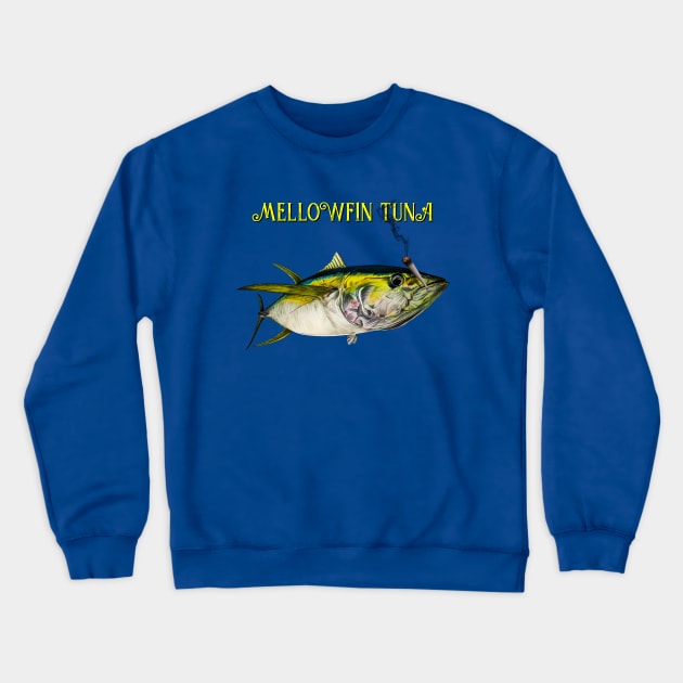 MELLOWFIN TUNA Crewneck Sweatshirt by Art by Paul